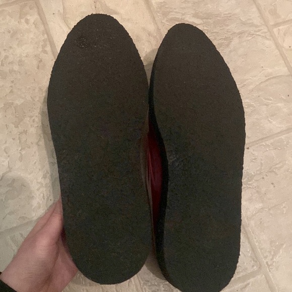 Saint Laurent Red Leather Loafers - Picture 5 of 5